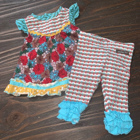 Matilda Jane silly goose flutter and leggings - Picture 3 of 6